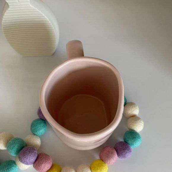 Rae Dunn Pink JELLEY BEANS Easter Mug - Picture 3 of 8